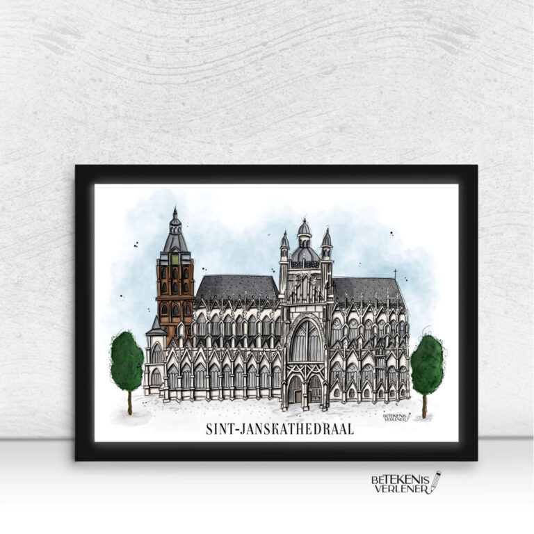 Poster Sint-Janskathedraal in Den Bosch.